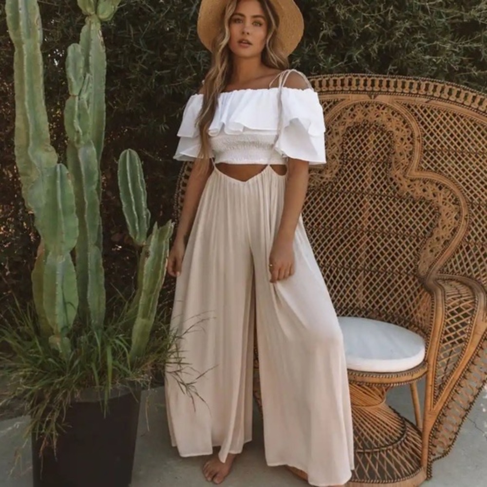 VICI Madison Woven Tie Overalls